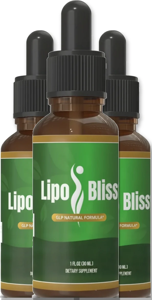 LipoBliss 3-bottle package of weight-management drops, 90 day supply